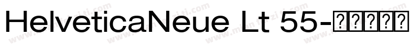 HelveticaNeue Lt 55字体转换